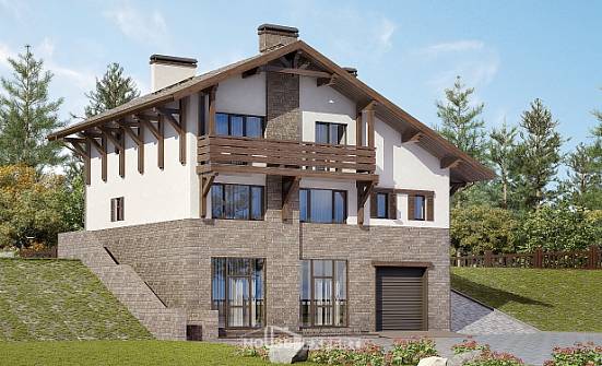 305-002-П Проект трехэтажного дома мансардой, классический дом из кирпича Симферополь | Проекты домов от House Expert