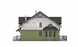 120-003-П Проект двухэтажного дома мансардой, классический дом из бризолита Симферополь, House Expert