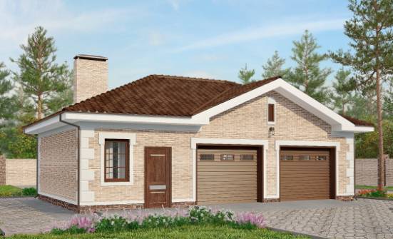 070-005-П Проект гаража из кирпича Симферополь | Проекты домов от House Expert