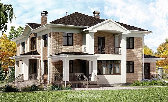 520-001-П Проект трехэтажного дома, классический загородный дом из бризолита Симферополь | Проекты домов от House Expert