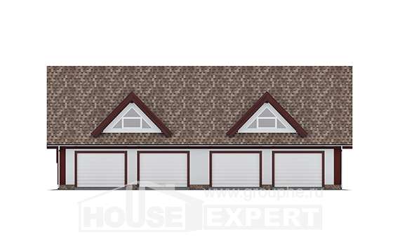 145-002-Л Проект гаража из бризолита Симферополь, House Expert